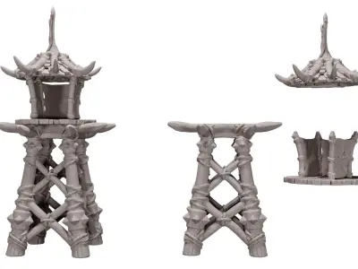 Orc Tower 3D print model