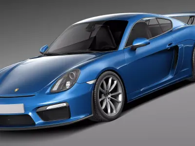 Porsche Cayman GT4 2016 3D model