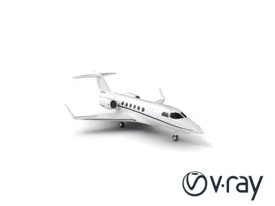 Corporate Jet Sleek Delta-Wing Model Pack Low-poly 3D model