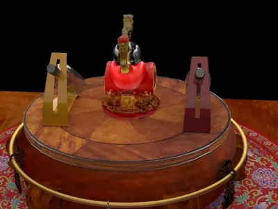 Chinese wine bottle holder  3D model