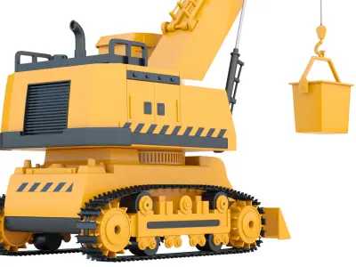 Toy Crane  3D model