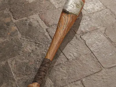 BaseBall Game-Ready Object Low-poly 3D model