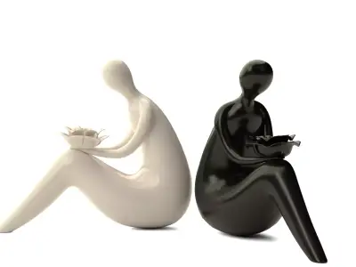 Chic Cute Statue 3D model