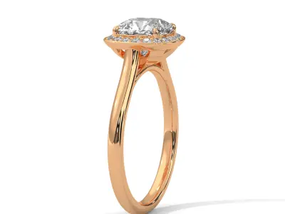 solitaire ring with detail images and 360 render videos 63 3D print model