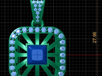 LUXURY RUSSIAN STYLE PENDANT 3D PRINTABLE MODEL 3D print model