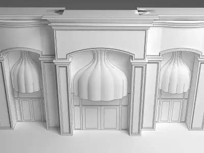 Facade 3D model purchase