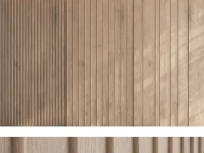 Wood panel set v08 3D model