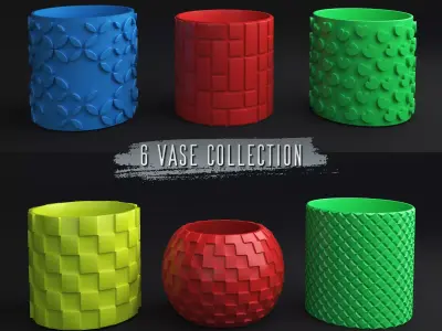 3D Printed STL File for Unique Pot and Vase Design 3D print model