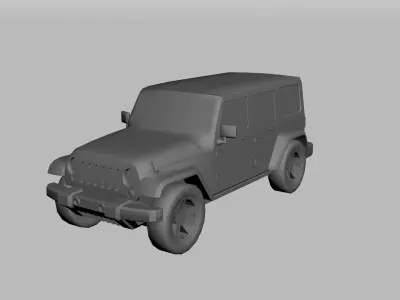 Jeep Wrangler Unlimited 3D print model