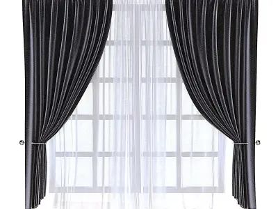 Curtain b001 3D model