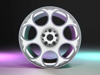 Alfa Romeo GT Blakcline rim 3D model