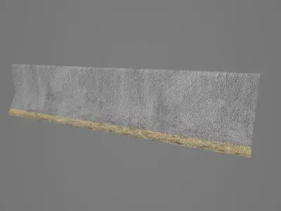 Roadblock Low-poly 3D model