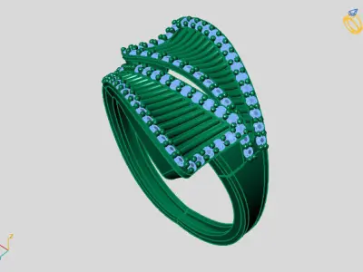 Women Ring 3DM Womens Ring 3d models 3D print model 3D print model 42