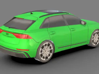  Low-poly audi q8 3D Models Low-poly 3D model