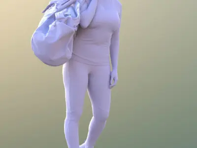 Rocio 10573 - Walking Sport Girl Low-poly 3D model