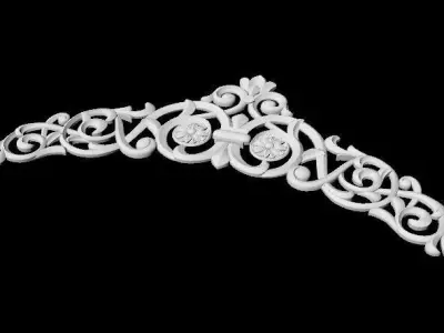 Central decor ornament for furniture 3D model 435