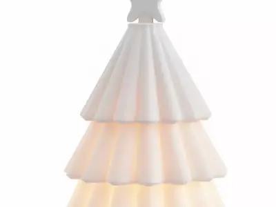 Christmas Tree STL Candle Holder 3D Printable File 3D print model