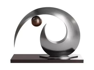 Abstract sculpture by Ben Fasham 3D model