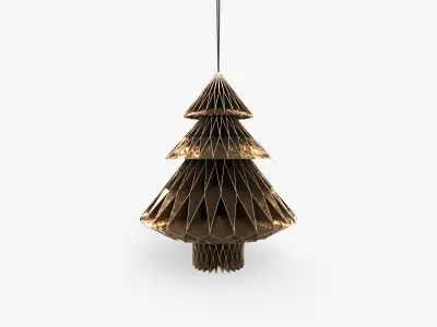 Christmas Toy Pape Tree 3D model