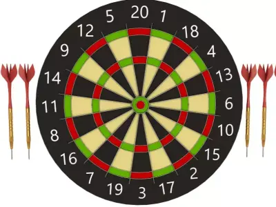 Dartboard 3D model