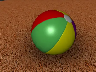 Balls sports Low-poly 3D model