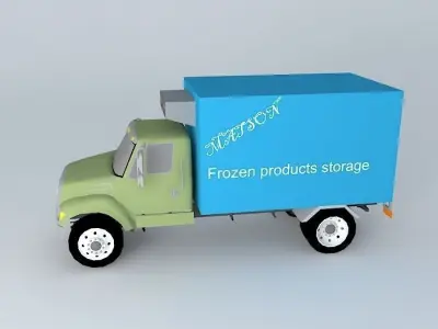 frozen products truck Free 3D model