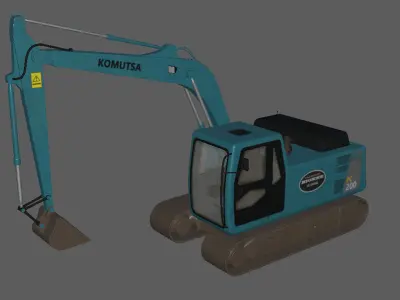 Diggers honda excavator Low-poly 3D model