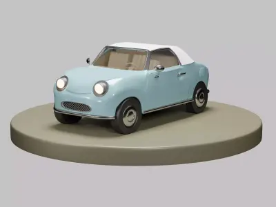 Cute car 3D model
