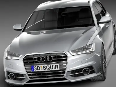 Audi A6 Avant 2015 3D model
