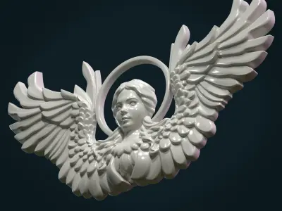 Angel Relief 3D print model
