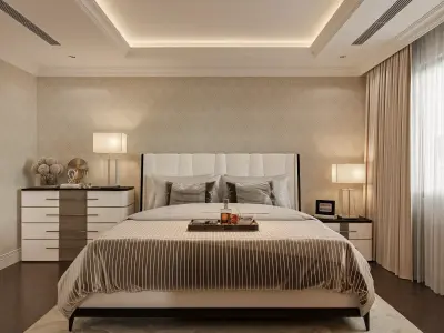 Luxury Living Room Modern Elegance  3D model