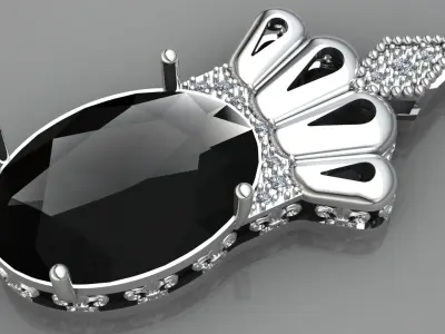 Crown pendant  3D print model