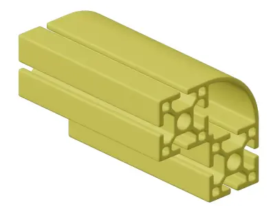 Plastic Exquisite Aluminium Profile Toy 3D model