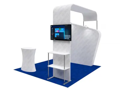 Exhibition booth 10x10ft 3DM015 3D model