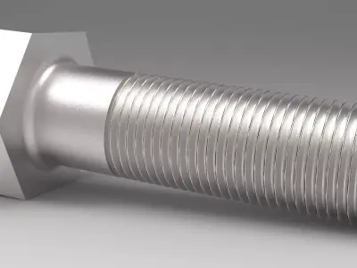 Hexagon Head Bolt - M12 - Mesh And FBX 3D print model