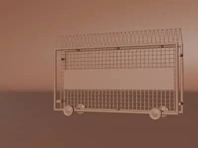 Police Barrier 3D model