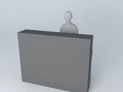 a normal piano black 3D model