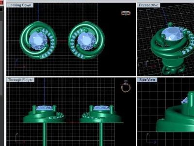 Diamond Curl 3D print model
