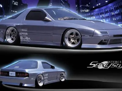 Sexy Style SS Mazda RX7 FC3S Body Kit GTS 3D model
