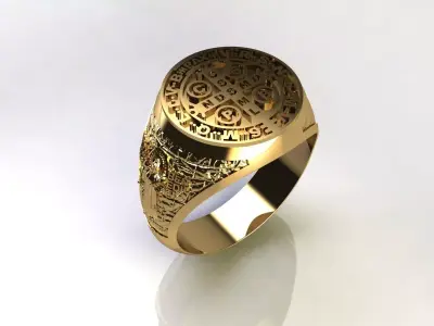 Saint Benedict    Sao Bento 3D model