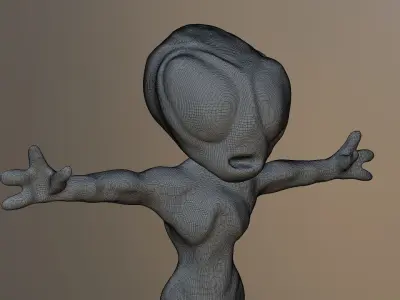 Alien humanoid Free 3D model