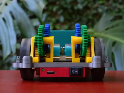 PochiBot - Line Follower Robot 3D print model