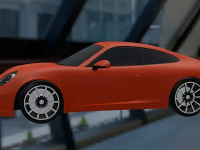 beautiful car Low-poly 3D model