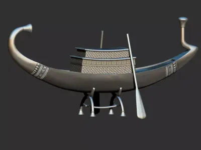 Ancient Egyptian Boats Ships 3d printable models collection 3D print model