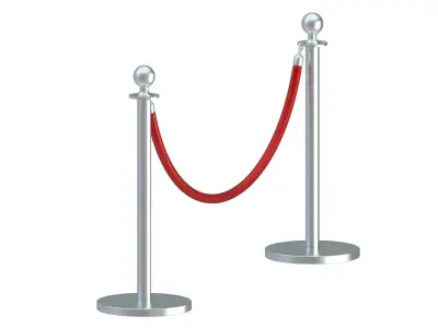 Silver Stanchion 3D model