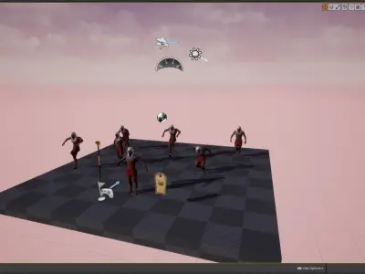 Egyptian soldier Low-poly 3D model