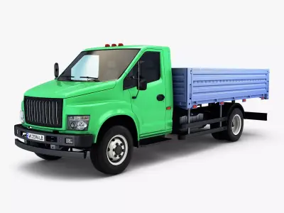 Truck Medium Duty v 2 3D model