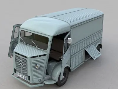 CITROEN H TYPE FOURGON 1964 3D model