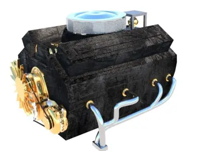 Mad Max - Nux car  Low-poly 3D model