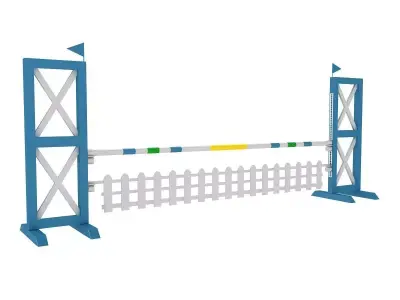 Horse jump obstacle  3D model